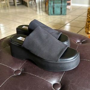 Steve Madden Black Platforms
